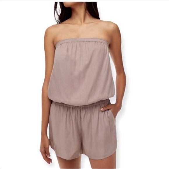 Aritzia  Azure Skies Cropsey Romper Sz XS - Picture 1 of 13